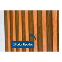 Guarda Roupa 6 Portas e 4 Gavetas Denver Naturale/Off White - Rufato