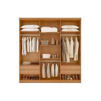 Guarda Roupa 6 Portas e 4 Gavetas Denver Naturale/Off White - Rufato - 5