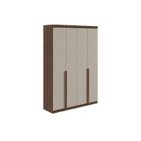 Guarda Roupa 4 Portas e 2 Gavetas Alonzo Plus Amendoa/Off White - Lopas - 2