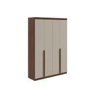 Guarda Roupa 4 Portas e 2 Gavetas Alonzo New Amendoa Clean - Lopas - 2