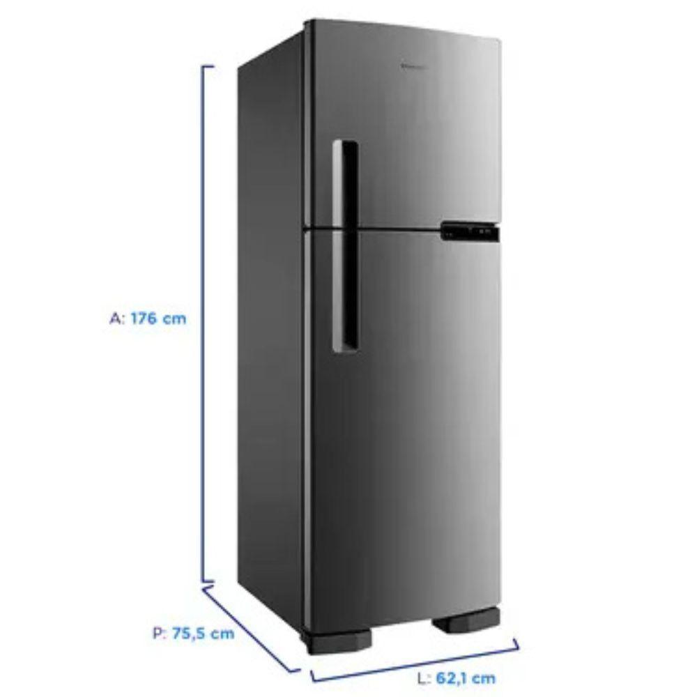 Refrigerador Brastemp Frost Free 2 Portas BRM44HKANA 375L Inox 220V - 3