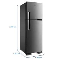 Refrigerador Brastemp Frost Free 2 Portas BRM44HKANA 375L Inox 220V - 3