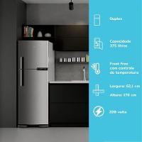 Refrigerador Brastemp Frost Free 2 Portas BRM44HKANA 375L Inox 220V - 6