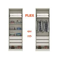 Módulo de Quarto Casal Guarda Roupa c/ 2 Portas e 3 Gavetas MC03 Seletto Areia - Henn - 3