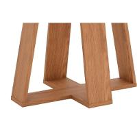 Mesa para Cozinha Lins SC91 c/Tampo Madeirado Reto s/ Vidro 120x80cm Nature/Off White - Henn - 3