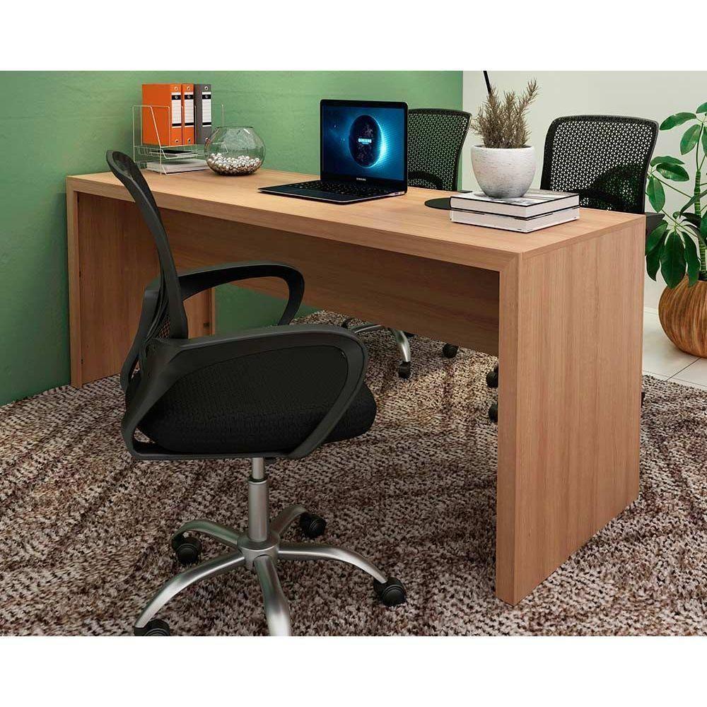 Mesa de Escritório ME4185 180cm Amêndoa - Tecno Mobili - 1