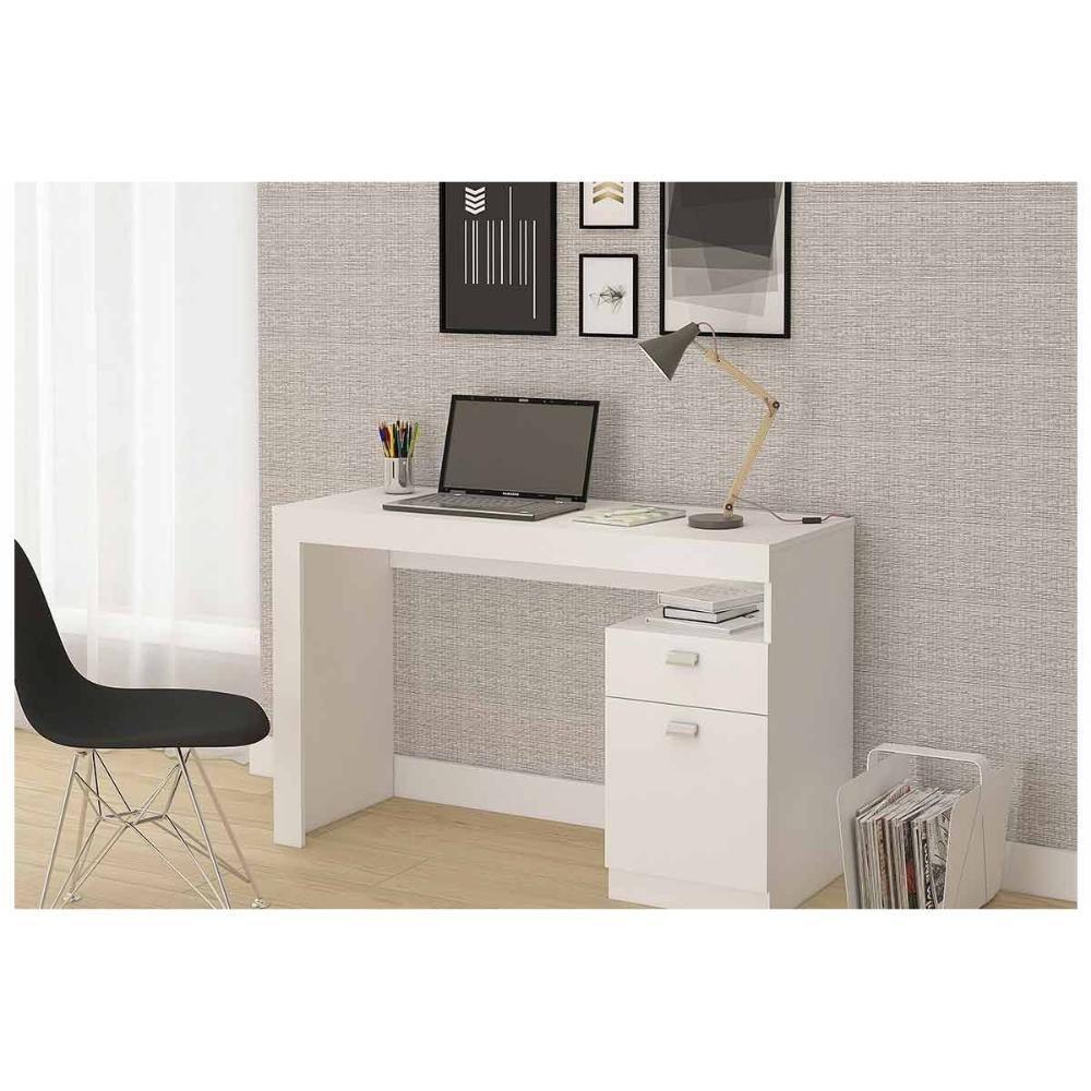 Mesa de Computador Melissa c/ 1 Porta e 1 Gaveta Cinamomo - Permóbili - 3