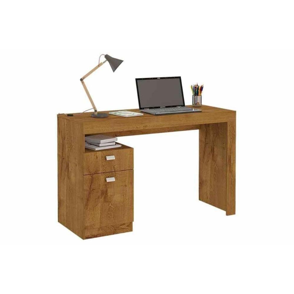 Mesa de Computador Melissa c/ 1 Porta e 1 Gaveta Nature - Permóbili - 7