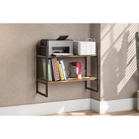 Escritório Completo Industrial 3 Peças (1 Escrivaninha, 2 Estantes) Freijo-preto - Kappesberg - 1