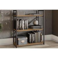 Escritório Completo Industrial (1 Escrivaninha, 2 Estantes) 3 Peças Freijó - Kappesberg - 2