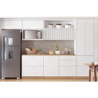 Fechamento de Cozinha Modulado Kit de Rodapé Multilinha 70x47x10cm Nature - Nesher - 2