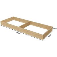 Fechamento de Cozinha Modulado Kit de Rodapé Multilinha 120x47x10cm Nature - Nesher - 4
