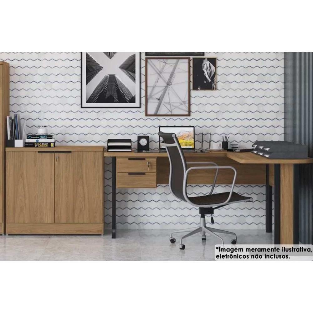 Escritório Completo Versátil 2 Peças (1 Escrivaninha, 1 Balcão) Itapua - Kappesberg - 1