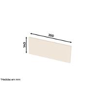 Multiuso de Cozinha Painel de Edição p/ Fechamento Rodapé 35x14x1,5cm Duna - Henn - 2