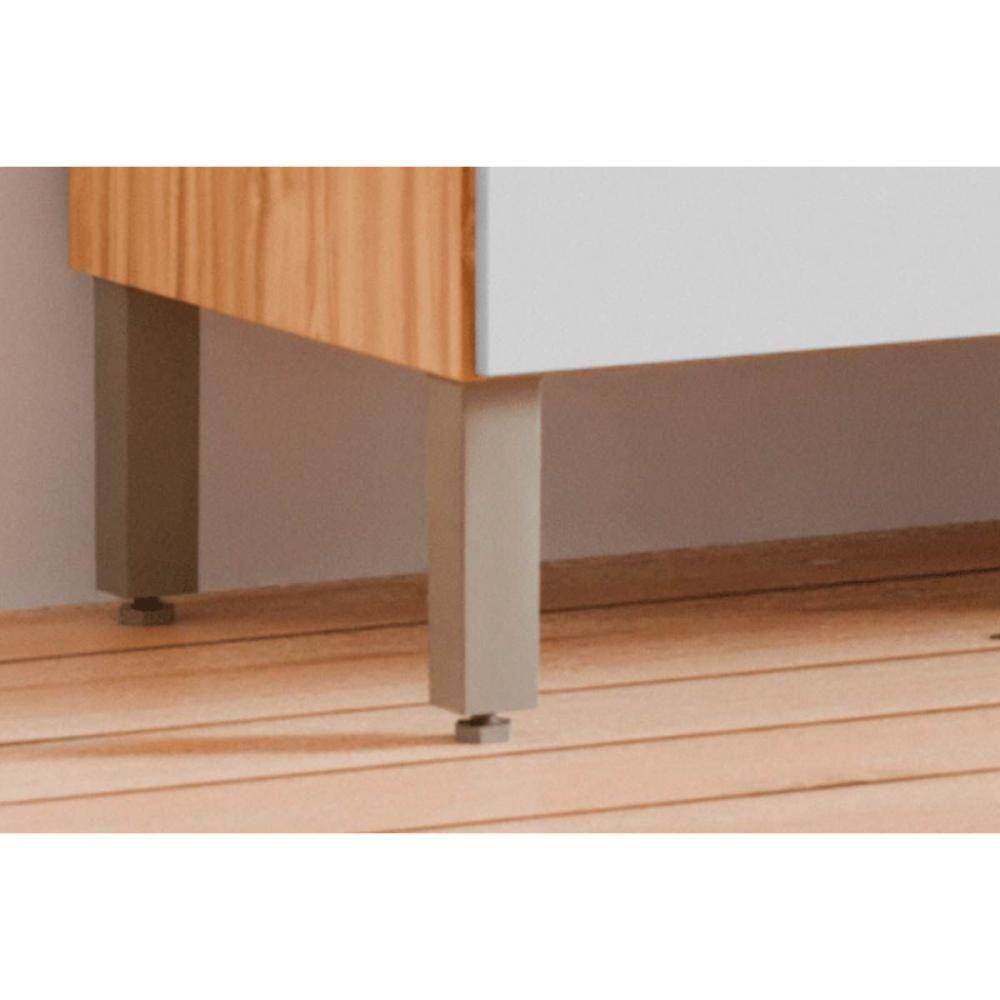 Kit de Cozinha Compacta Moscato 4 Portas e 1 Gaveta 197x101cm Amendoa/Branco - Ronipa - 2