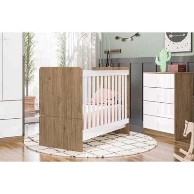 Quarto Infantil Completo Labirinto Kit 2 Peças em MDF MDP 180cm Branco Henn