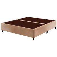 Cama Box Base Queen Sommier Linho Bege (158x198x23) - Ortobom - 1