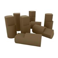 Multiuso Quarto Kit Pés de Madeira 08 Unidades Rústico - Henn - 1