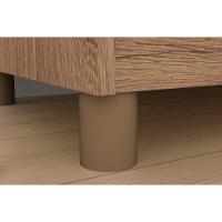 Multiuso Quarto Kit Pés de Madeira 08 Unidades Rústico - Henn - 2