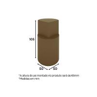 Multiuso Quarto Kit Pés de Madeira 08 Unidades Rústico - Henn - 3