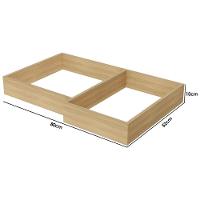 Multiuso de Cozinha Kit de Rodapé de canto Multilinha 80x52x10cm Nature - Nesher - 4