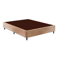 Cama Box Base Casal Sommier Linho Bege (138x188x23) - Ortobom - 1