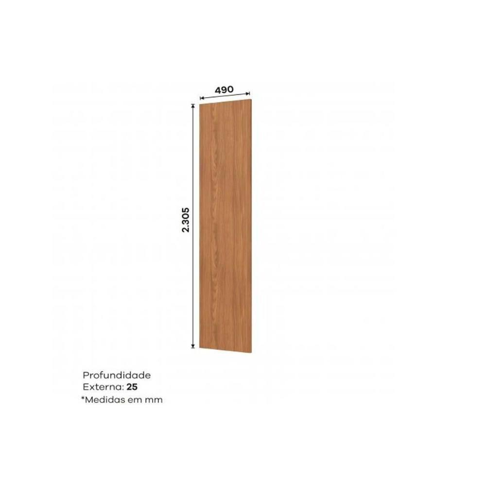 Multiuso de Cozinha Painel de Edição p/ Fechamento Lateral Requinte 230x49x2,5cm Nature - Henn - 2