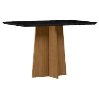 Mesa De Jantar Anitta 120x80 Cm Com Vidro Ype Preto - 1