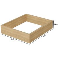 Fechamento de Cozinha Modulado Kit de Rodapé Multilinha 40x47x10cm Nature - Nesher - 4