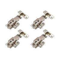 Multiuso Quarto Kit Dobradiça de Cozinha Baixa 35mm c/ 4 un O973-64 Prata - Henn - 1