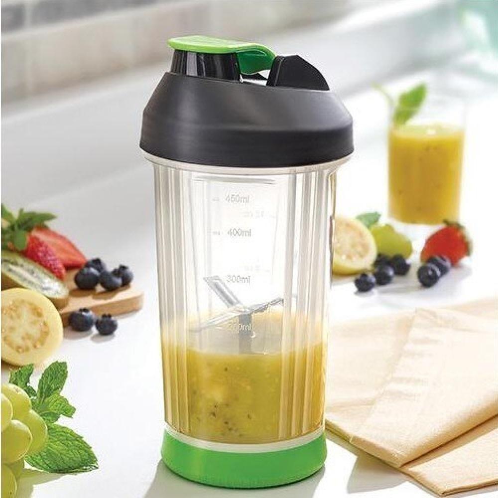 Mini Liquidificador Copo Misturador Portatil Manual Mixer Shake Coqueteleira Squeeze Suco De Fruta Suplementos Academia - 3