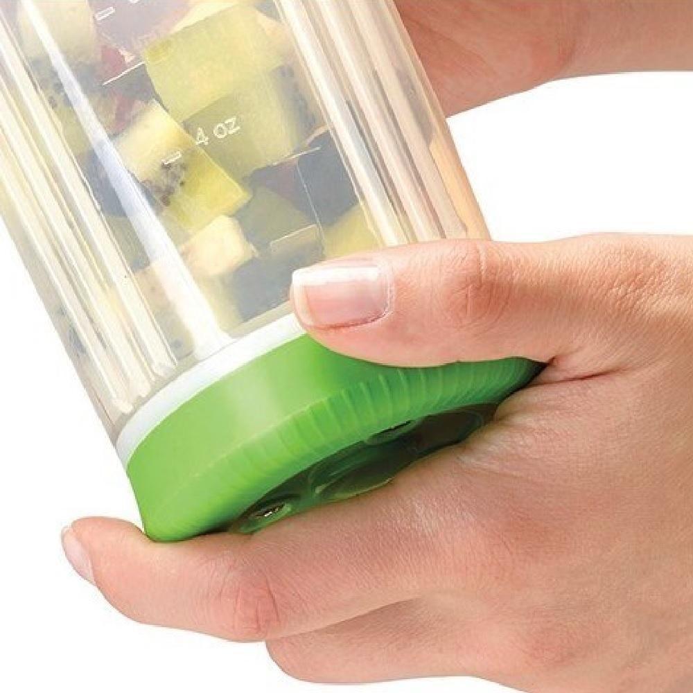 Mini Liquidificador Copo Misturador Portatil Manual Mixer Shake Coqueteleira Squeeze Suco De Fruta Suplementos Academia - 6