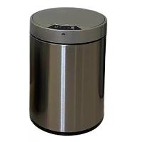 Lixeira Automatica Com Sensor 12 Litros Inox Polido Grande Cabo Usb Com Cesto Removivel Luxo Recarregavel - 1