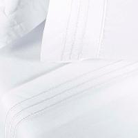 Jogo De Lençol Aria King 4 Peças Micropercal 200 Fios Suave Detalhe Bordado - Branco Neve - 3