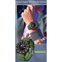 Relógio à Prova D\'água Clássico E Elegante Com Calendário Duplo E Luz Noturna Verde - 2