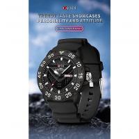 Relógio à Prova D\'água Clássico E Elegante Com Calendário Duplo E Luz Noturna Preto - 3