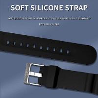 Relógio à Prova D\'água Clássico E Elegante Com Calendário Duplo E Luz Noturna Preto - 4