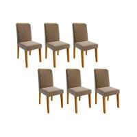Cadeira Sala de Jantar Clarice Kit 6 Un Nature/Joli - Cimol - 2