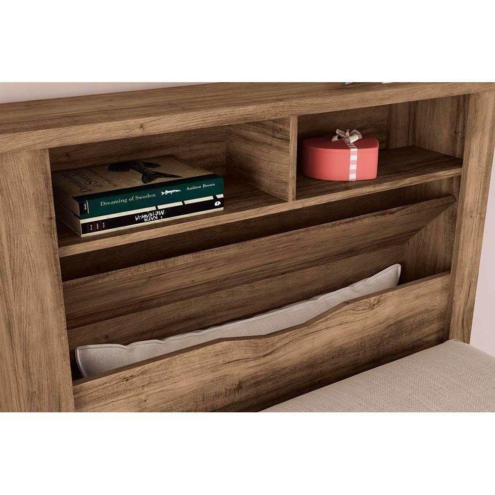 Colchão Casal Anatômico Orthoface Polar (1un) + Cama Invicta Com Baú Jatoba/Atacama - 4