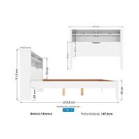 Colchão Casal Anatômico Orthoface Polar (1un) + Cama Invicta Com Baú Jatoba/Atacama - 8