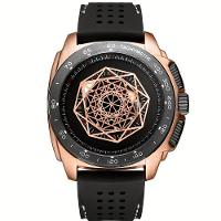 Relógio Esportivo Elegante Multifuncional Luminoso De Silicone Com Design Resistente Dourado - 1