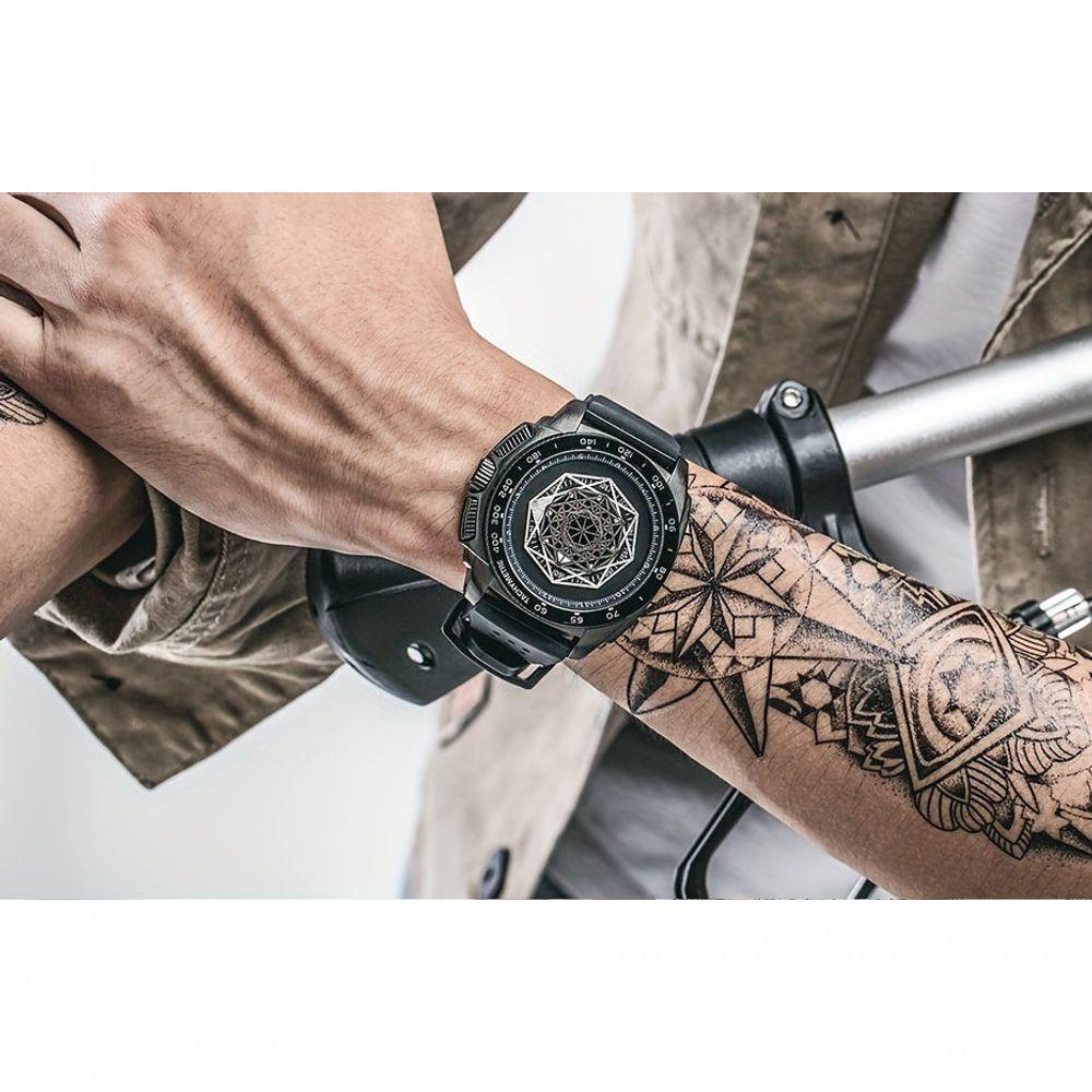 Relógio Esportivo Elegante Multifuncional Luminoso De Silicone Com Design Resistente Preto - 2