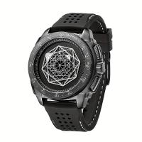 Relógio Esportivo Elegante Multifuncional Luminoso De Silicone Com Design Resistente Preto - 3