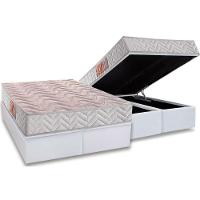 Conjunto Box Baú Queen: Colchão Espuma Paropas D28 Pasquale Clean + Base CRC Courano White (158x198) - 1