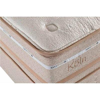 Conjunto Box Baú Solteiro: Colchão Espuma Herval Molas Maxspring Koln + Base CRC Suede Clean (88x188)