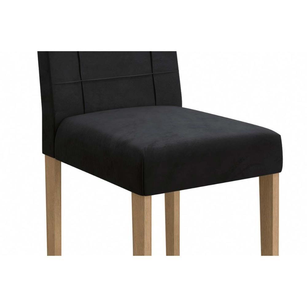 Sala de Jantar Completa Graviola Tampo Madeirado c/ Vidro 80x120cm e 4 Cadeiras 2CAD150 Nogueira/Off White/Vidro Off White - Eucalipto - Kappesberg - 4