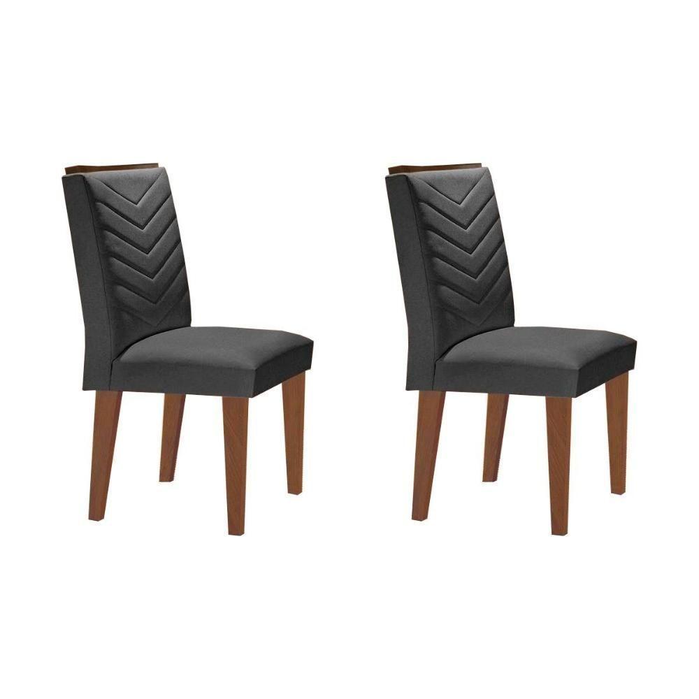 Sala de Jantar Completa Luna c/ Tampo Madeirado Vidro Canto Curvo 120x80cm e 4 cadeiras Londrina Imbuia/Off White - Suede Marrom - Rufato - 9