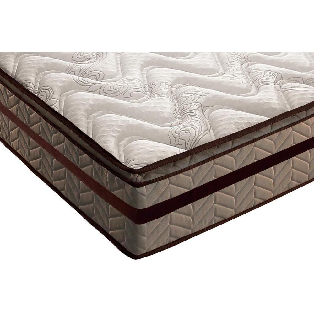 Conjunto Box Baú Queen: Colchão Espuma Paropas D28 / Anatômico Orthomedic Gold Plus Rústico Clean + Base CRC Suede Clean (158x198) - 6