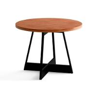 Sala de Jantar Completa Átria 1594 Aço c/ Tampo Madeirado 100cm e 4 Cadeiras Duo Preto/Nogal - Preto/Grafite - Preto - Carraro - 9