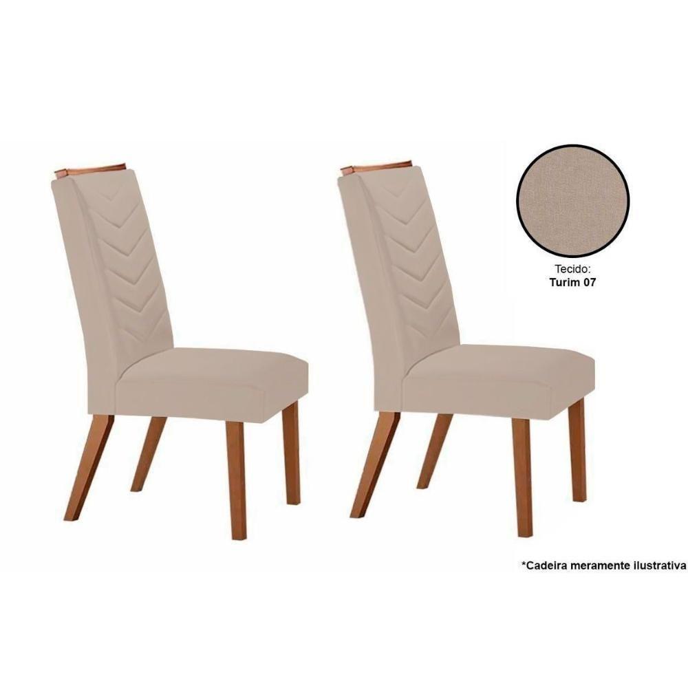 Sala de Jantar Completa Alvorada c/ Tampo Madeirado Canto Reto 180x90cm e 6 Cadeiras Londrina Imbuia/Off White - Suede Creme - Rufato - 7